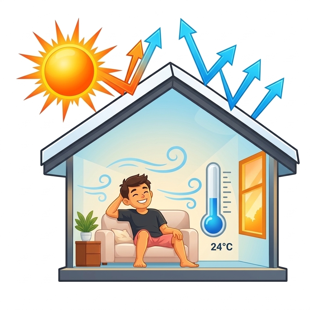 With Crony - Cool Room & Heat Reflected Roof